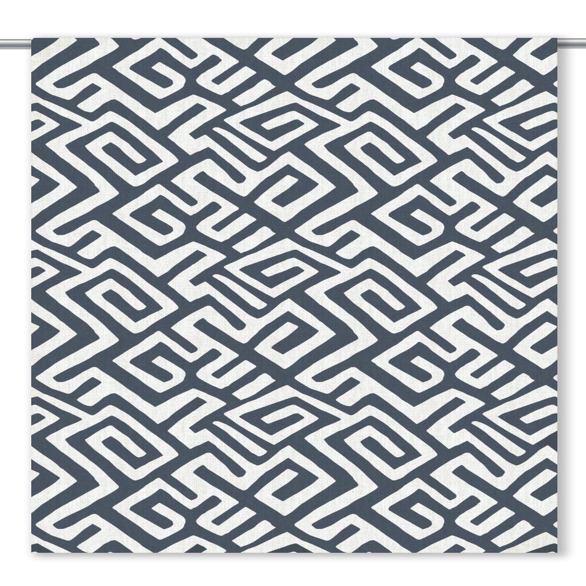 'Blueberry Basket' Fabric by the Yard (Navy Blue/ White)