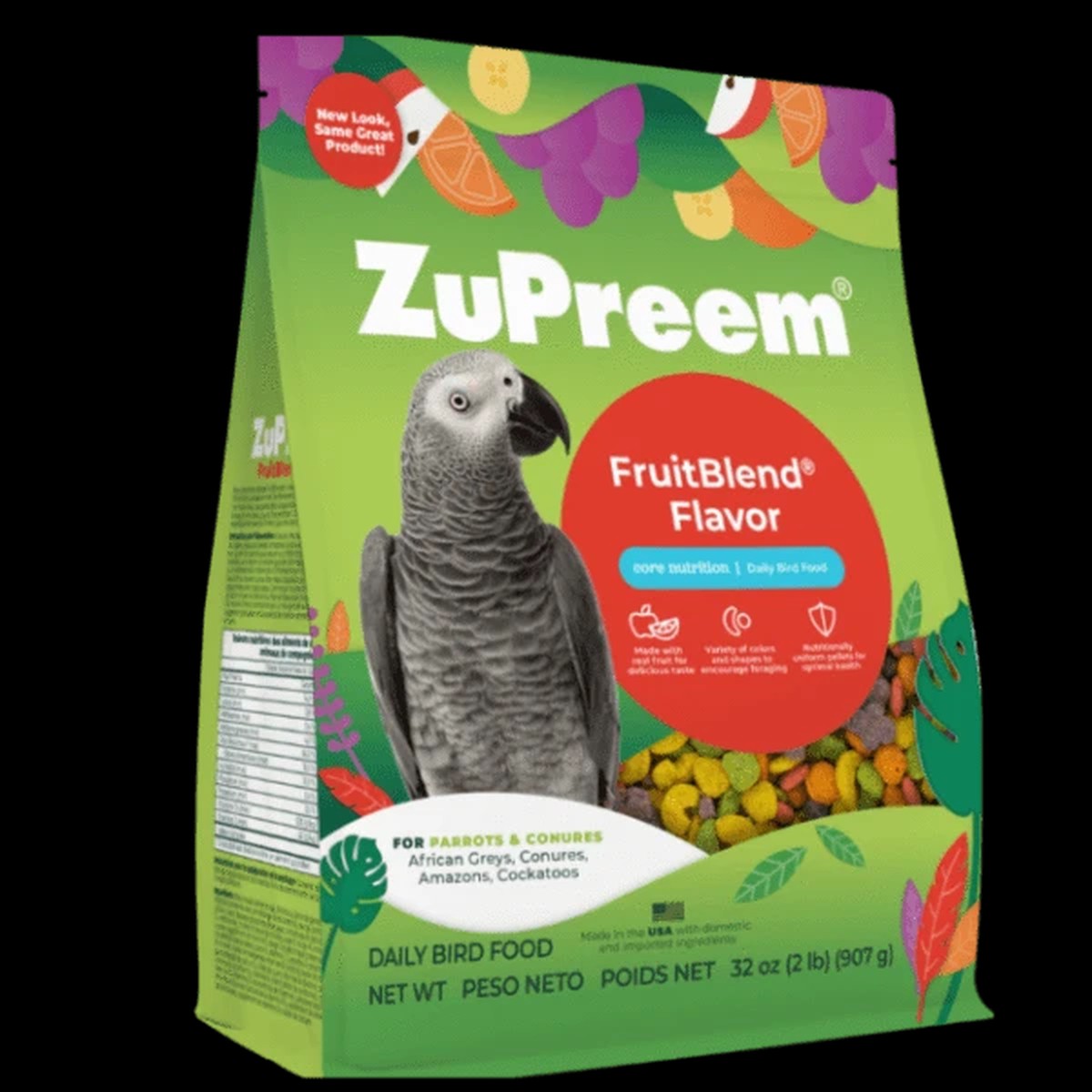 ZuPreem FruitBlend Flavor Bird Food, Parrots & Conures