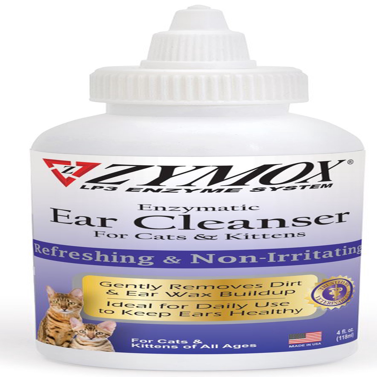 Zymox Enzymatic Ear Cleanser for Cats & Kittens 4 oz