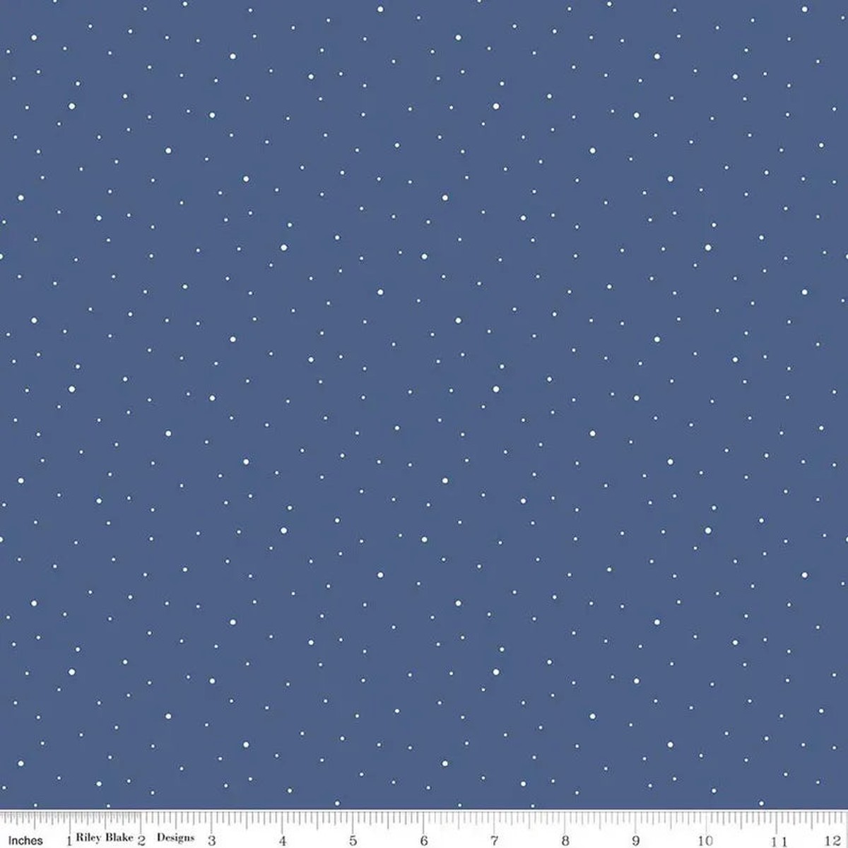(3-YARD PACKAGE) Dapple Dot 108" Wideback Denim Blue The RBD Designers Riley Blake Cotton Fabric RB-3Y-WB640-DENIM 1