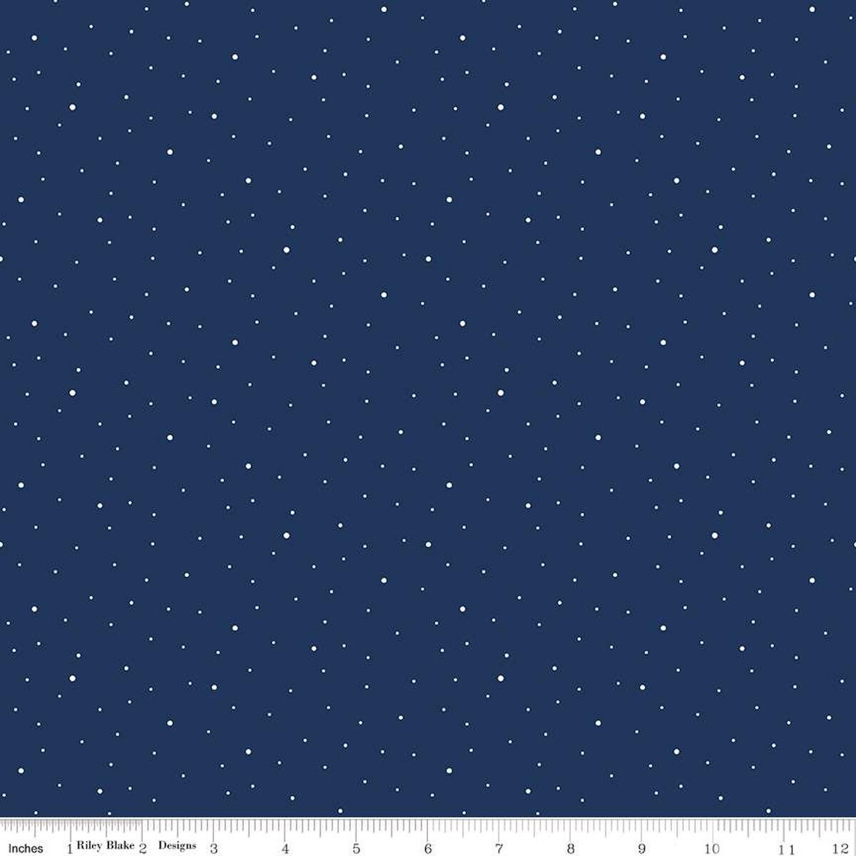 (3-YARD PACKAGE) Dapple Dot 108" Wideback Navy Blue The RBD Designers Riley Blake Cotton Fabric RB-3Y-WB640-NAVY 1