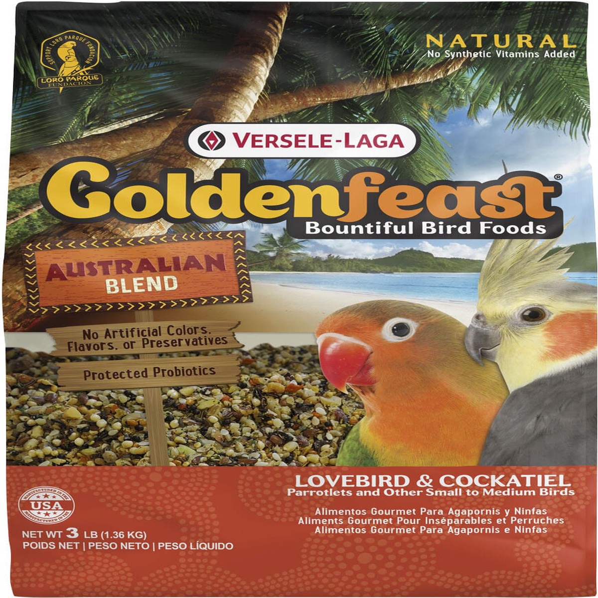 Goldenfeast Australian Blend Cockatiel Bird Food - 3 Lbs
