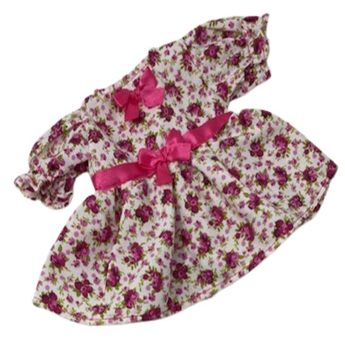 Red Flower Print Dress Fits Some Baby Alive And Little Baby Dolls