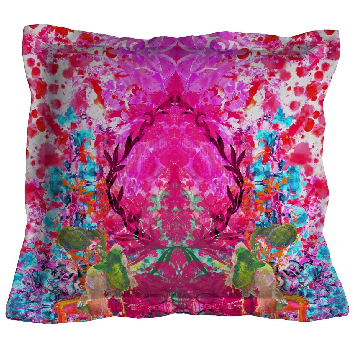 Omni Splatt Throw Pillow Pink