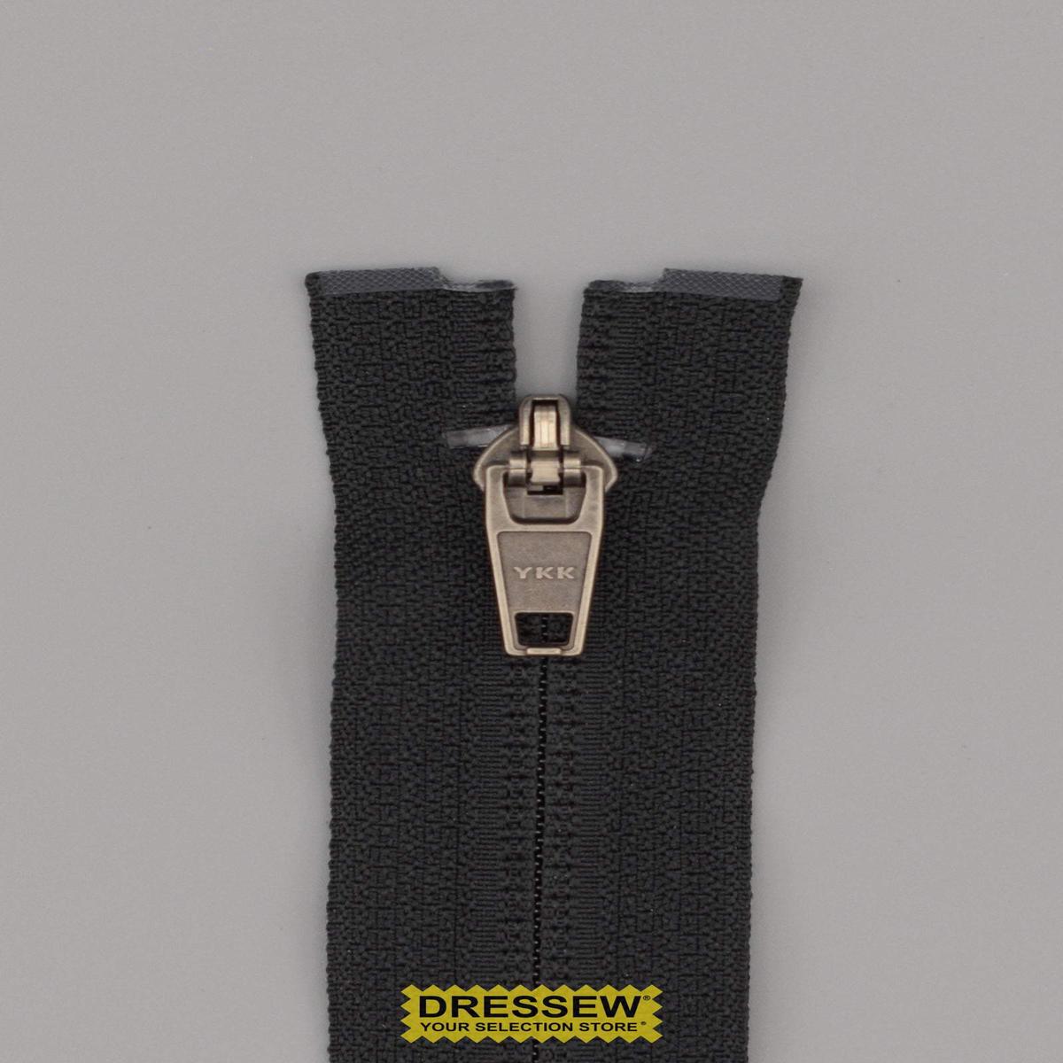 #5 Hidden Reverse Coil Separating Zipper 65cm Black